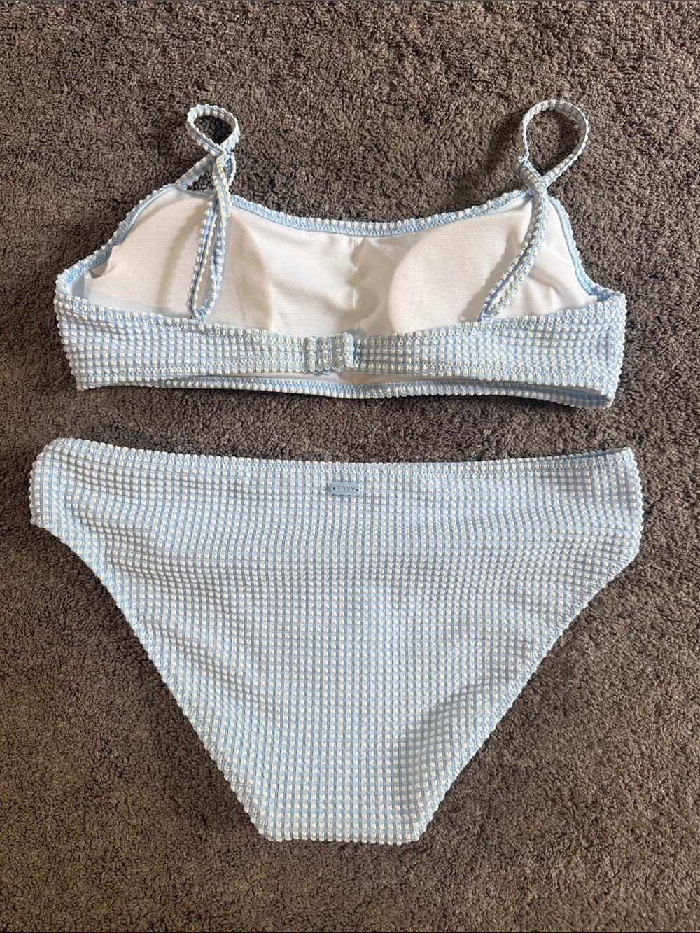 ROXY textured gingham bikini set - Picture 3 of 3